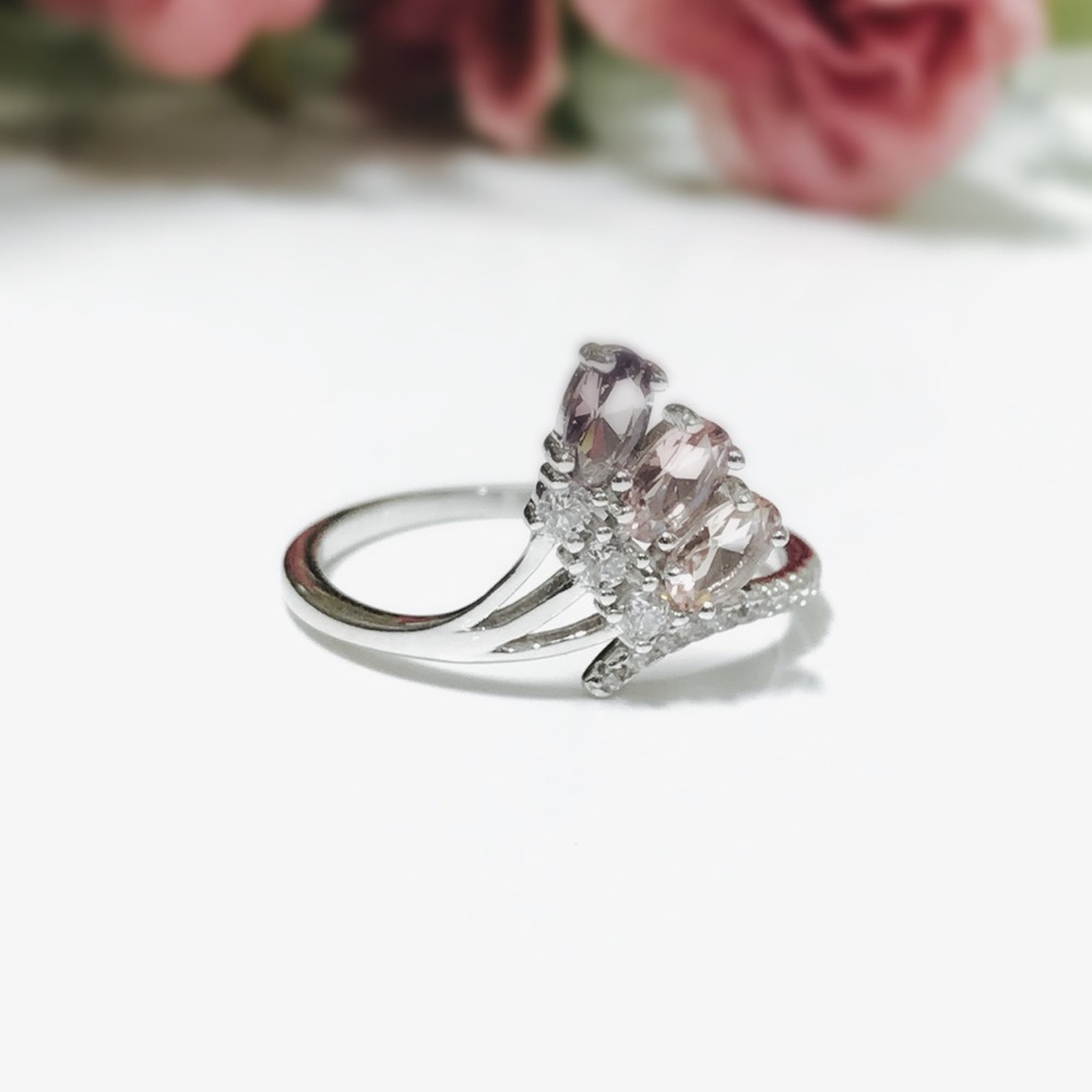 Fading Colors Sterling Silver Adjustable Ring - Picture 7 of 8